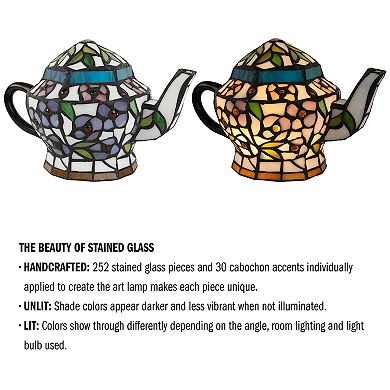 Stained Glass Teapot Table Lamp
