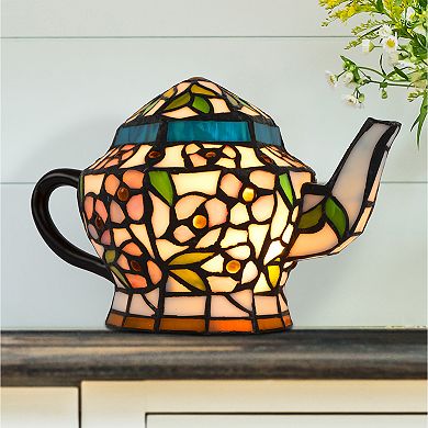 Stained Glass Teapot Table Lamp