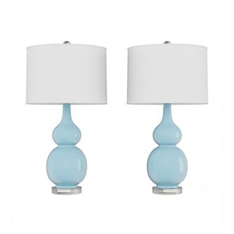 Double Gourd Table Lamp 2 pc Set