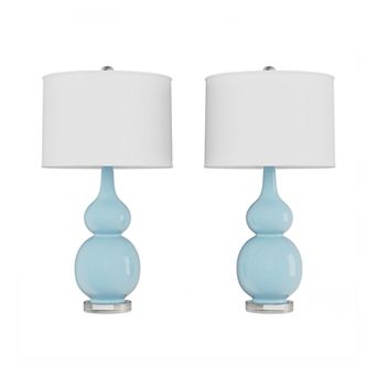 Double Gourd Table Lamp 2 pc Set