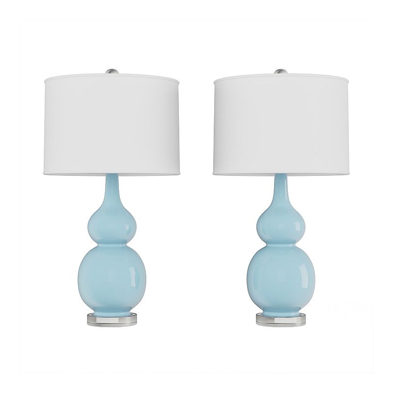 48710331 Double Gourd Table Lamp 2-piece Set, Blue sku 48710331