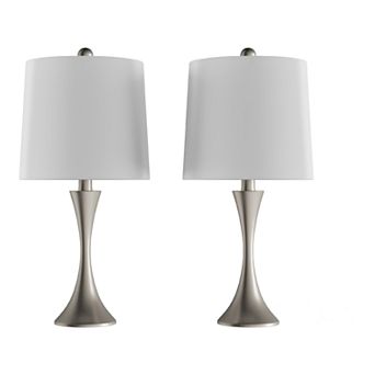 Flared Trumpet Table Lamp 2 pc Set