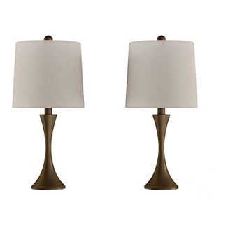 Flared Trumpet Table Lamp 2 pc Set