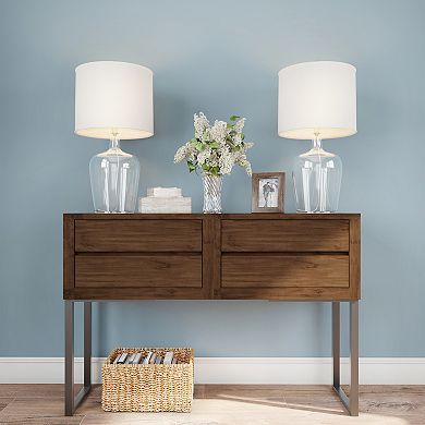 Cloche Style Table Lamp 2-piece Set