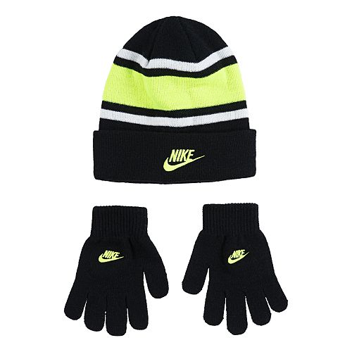 Boys 4 20 Nike Striped Hat Gloves Set - nike hat roblox