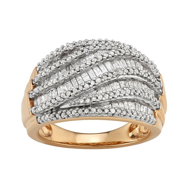 Kohl's sterling silver diamond on sale rings