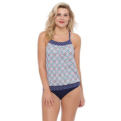 Women s Croft Barrow Blouson Tankini Top