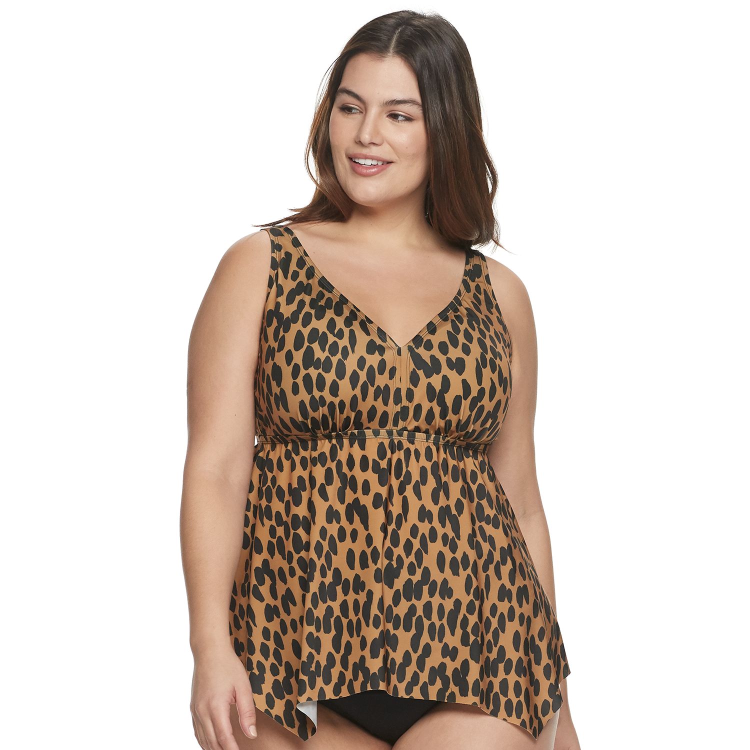 kohls plus size swimdress