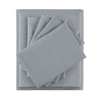Intelligent Design Microfiber Sheet Set with Side Storage Pocket