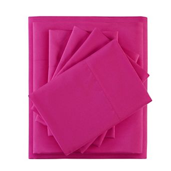 Intelligent Design Microfiber Sheet Set with Side Storage Pocket