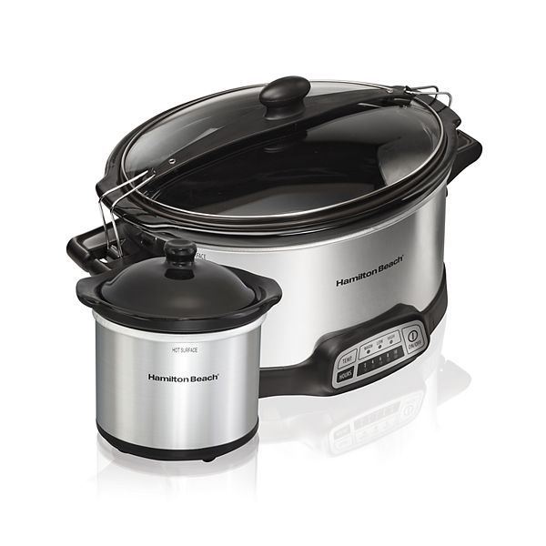 Hamilton Beach Programmable Stay Or Go 6-quart Slow Cooker, Slow Cookers &  Roasters