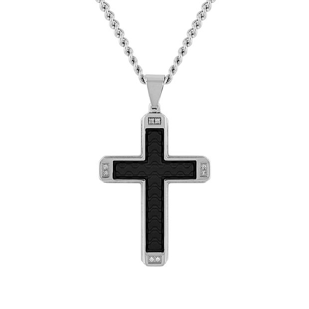 Kohl's diamond cross deals necklace