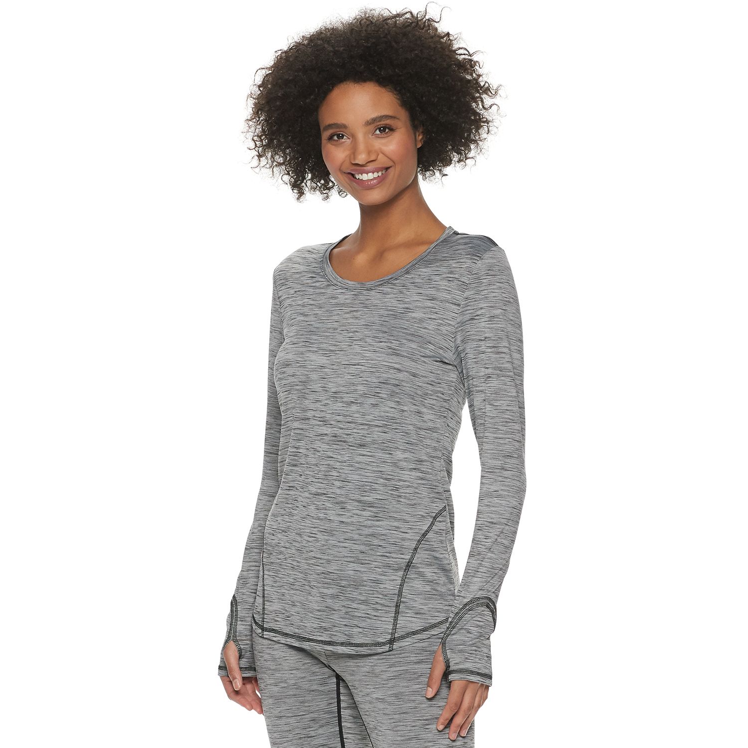 hanes women's thermal top