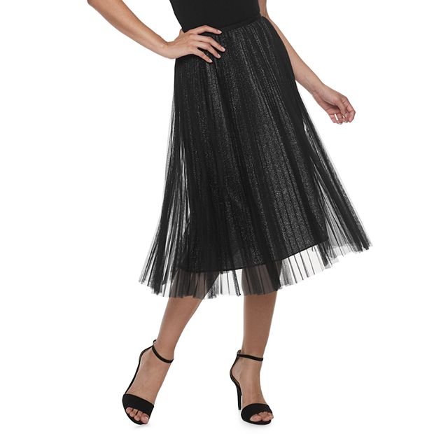 Pleated midi hotsell skirt kohls