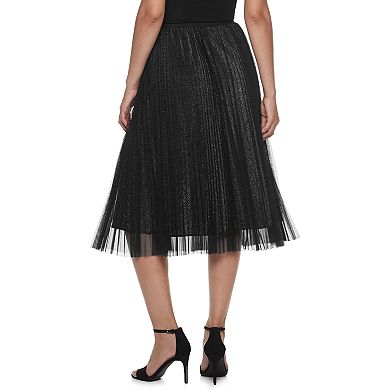 Women's Apt. 9® Pleated Tulle Midi Skirt