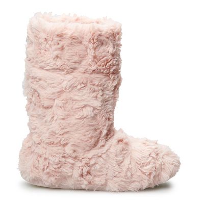 Women s LC Lauren Conrad Faux Fur Bootie Slippers