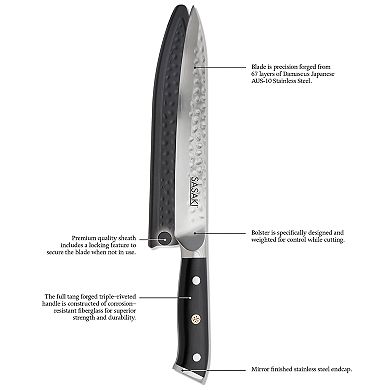Sasaki Takumi Japanese Slicing Knife with Locking Sheath