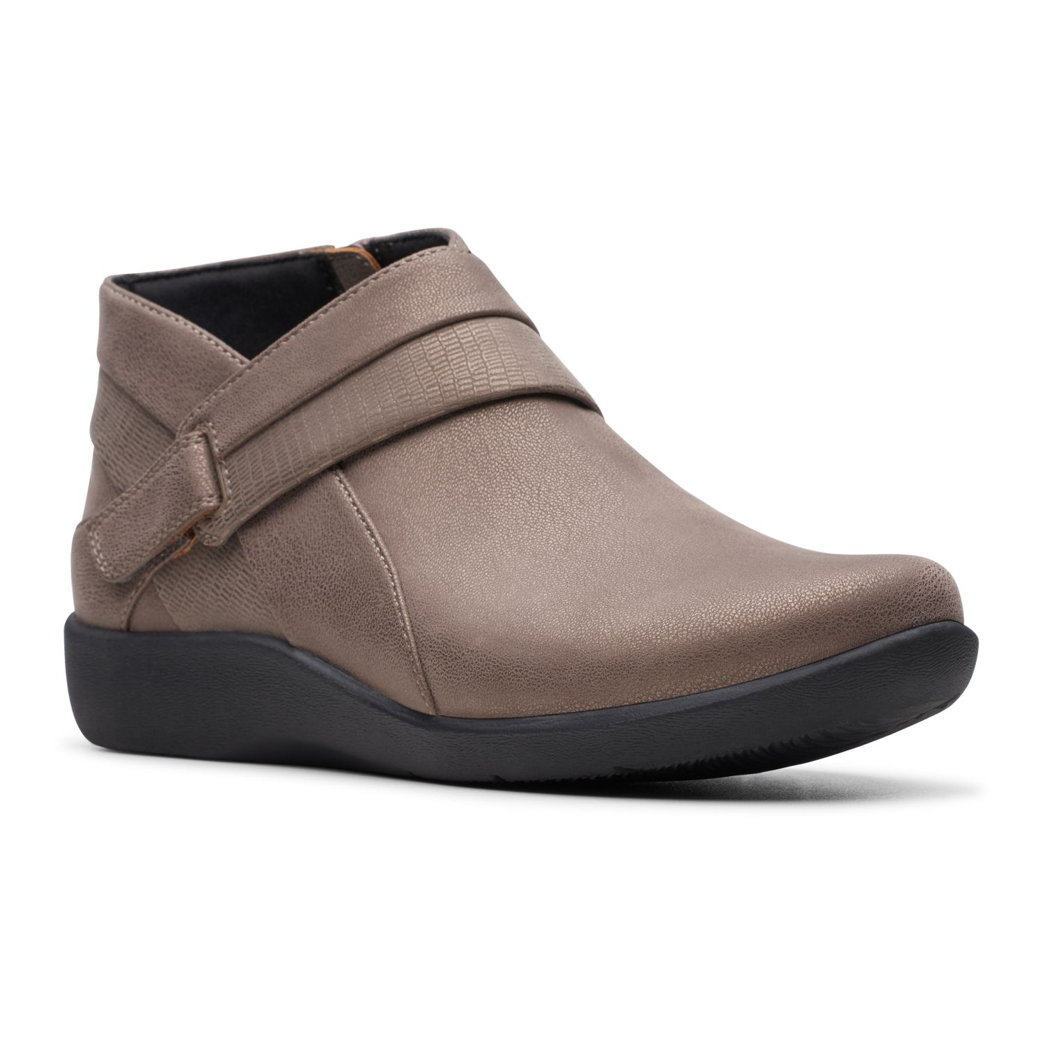 clarks open toe ankle boots