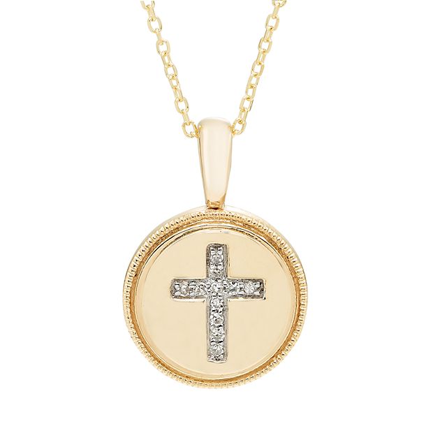 Diamond cross store necklace kohls