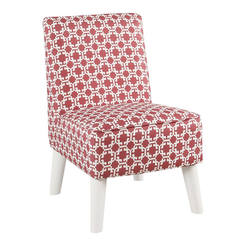 HomePop Kids Modern Slipper Chair, Pink