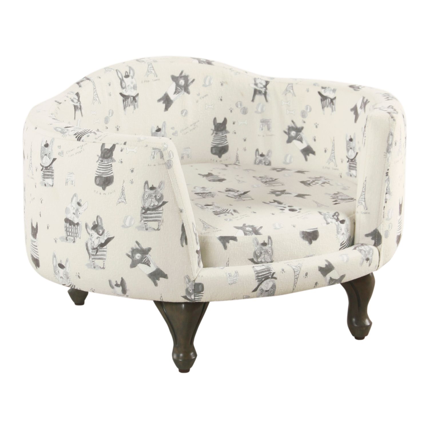 Image for HomePop Pet Bed - French Bulldog Print at Kohl's.