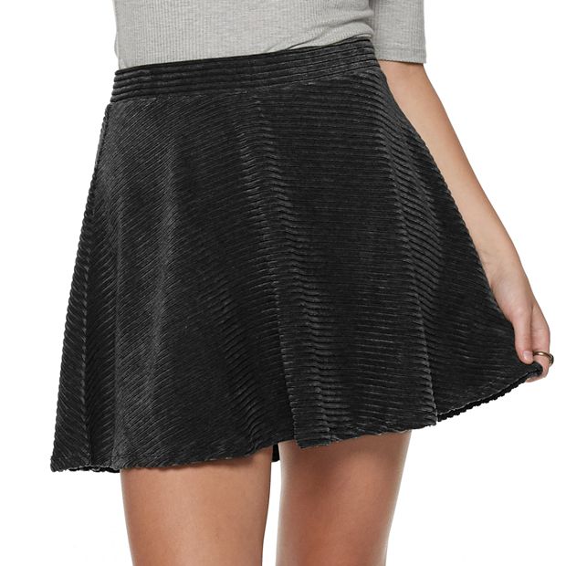 Juniors SO Corded Velour Skater Skirt