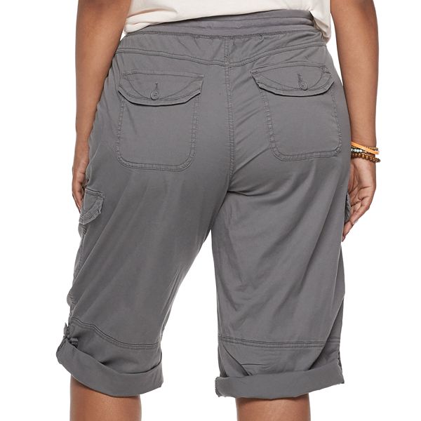 plus size cropped joggers