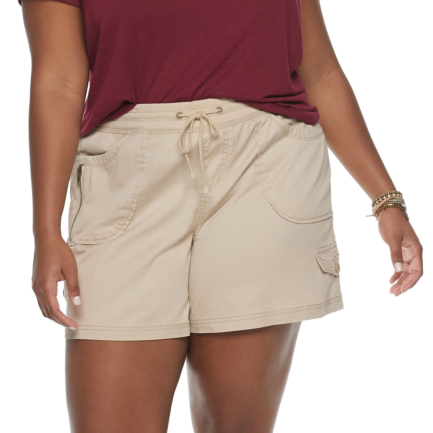 kohls plus size shorts