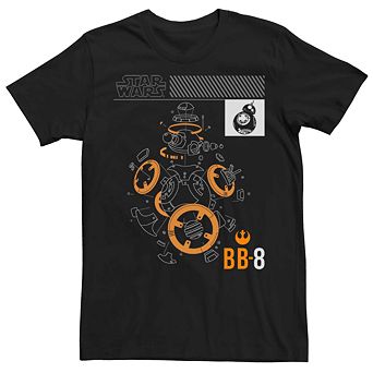 Men's Star Wars BB-8 Blueprints Tee