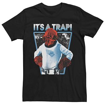 Men's Star Wars Admiral Ackbar "It's A Trap" Tee