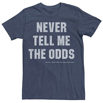 Men's Star Wars Han Solo "Never Tell Me the Odds" Tee