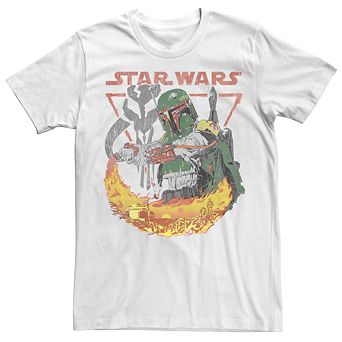 Men's Star Wars Boba Fett Flame Poster Tee