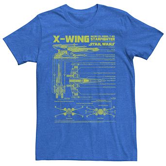 Men's Star Wars X-Wing Blueprint Tee