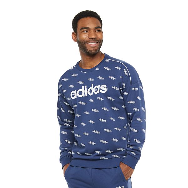meubilair op tijd Betrokken Men's adidas Core Favorites Allover Print Sweatshirt