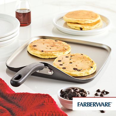 Farberware Cookstart Aluminum DiamondMax Nonstick Square Griddle