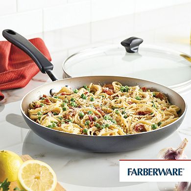 Farberware Cookstart Aluminum DiamondMax Nonstick Covered Skillet