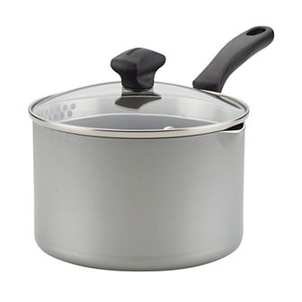 Farberware® Cookstart Aluminum DiamondMax 3-qt Nonstick Straining Saucepan