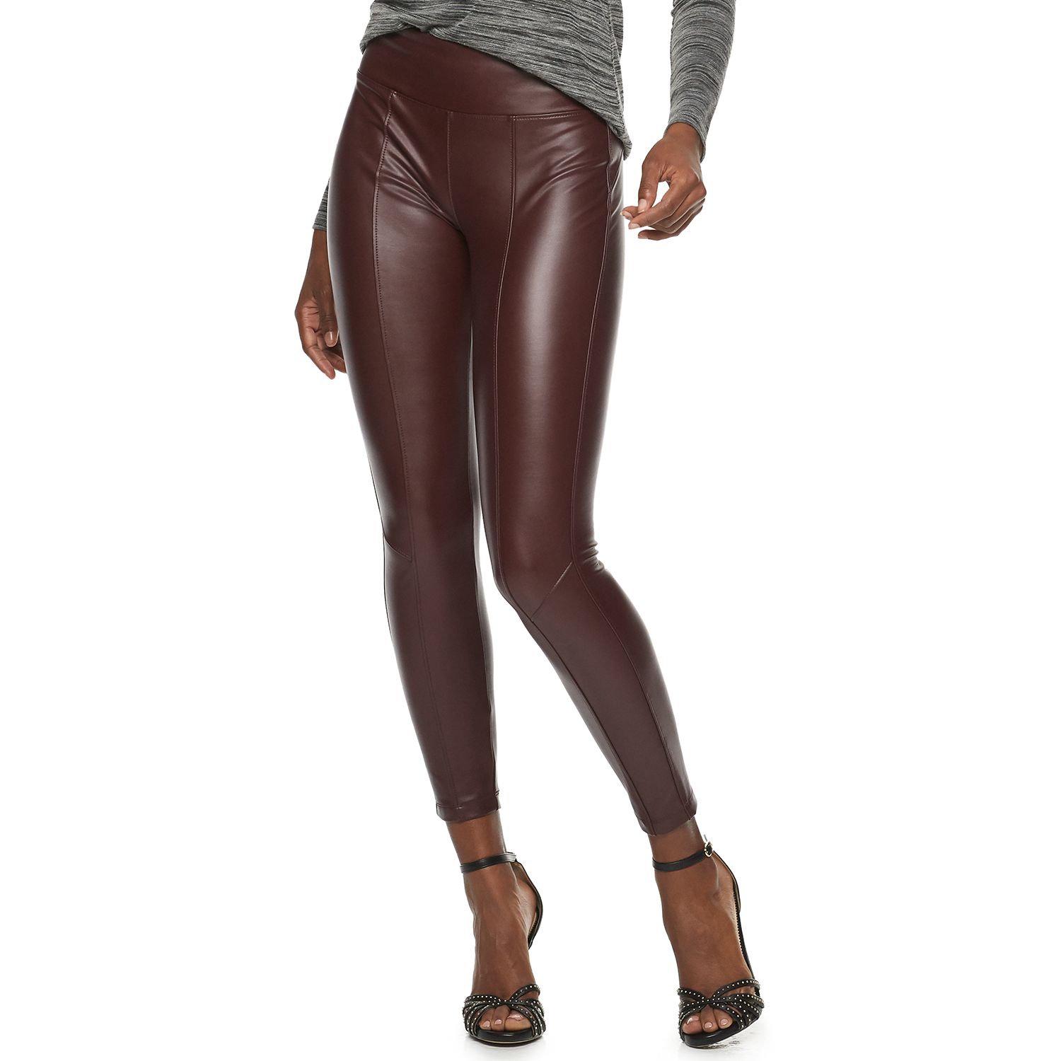 kohl's faux leather pants