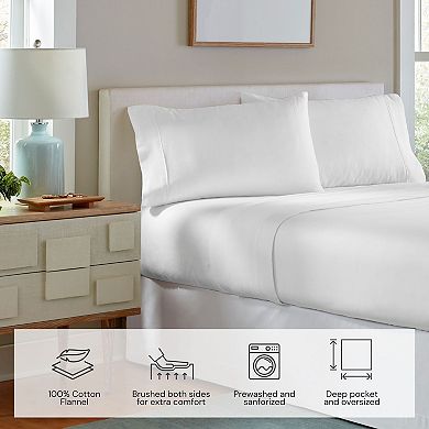 Pointehaven Flannel Sheet Set
