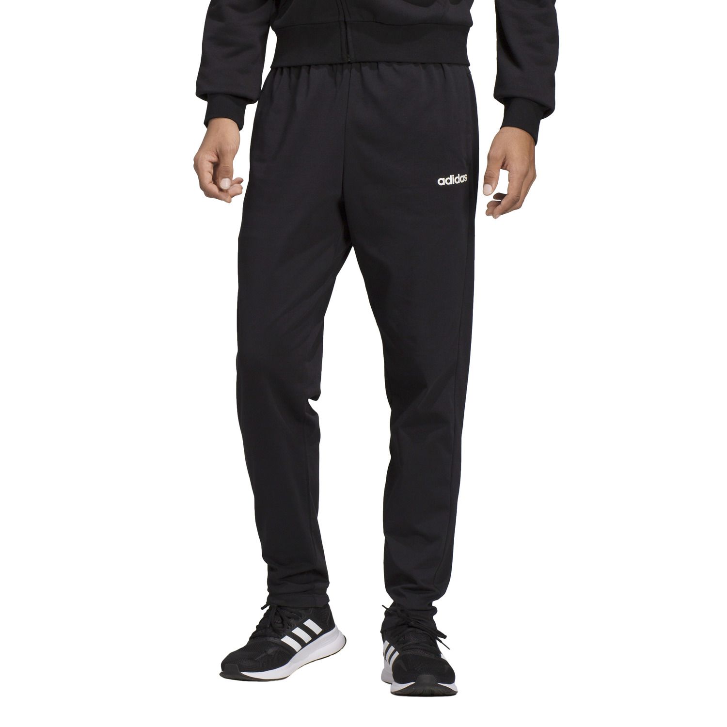 men's adidas essential cotton jersey jogger pants