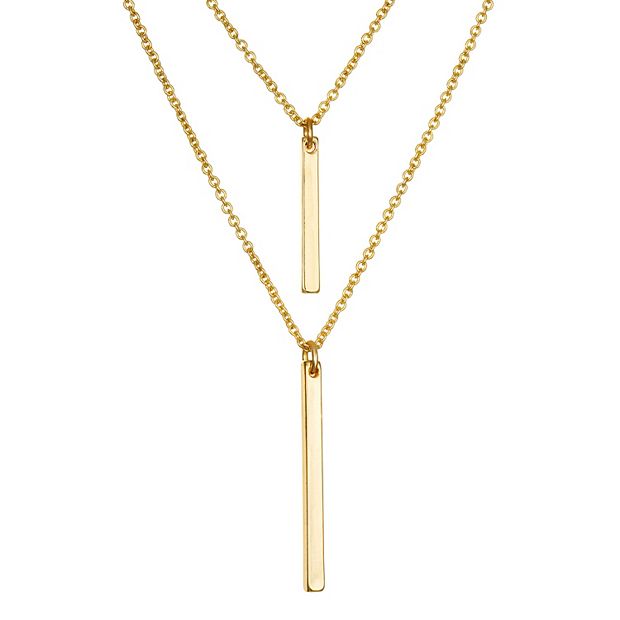 LC Lauren Conrad Multi Row Bar Necklace