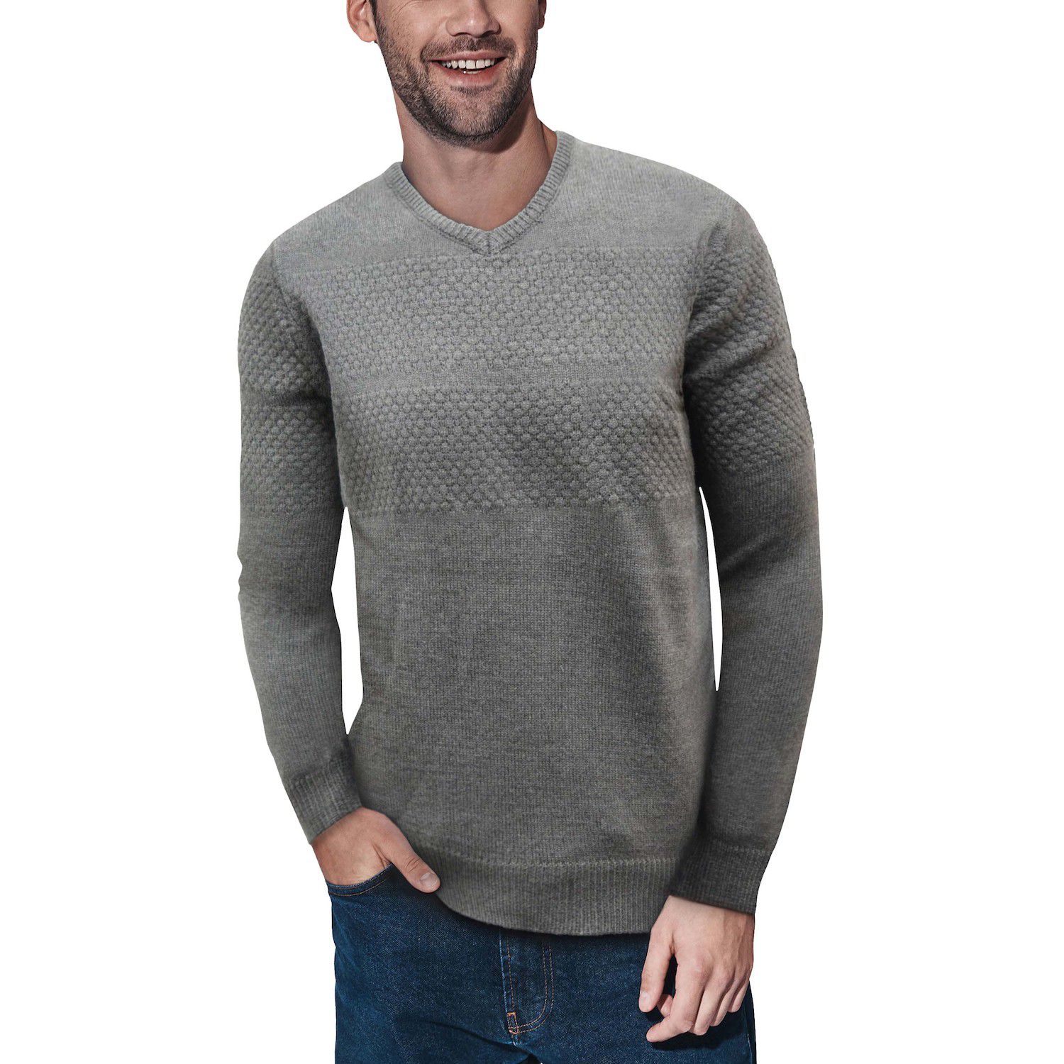grey pullover men