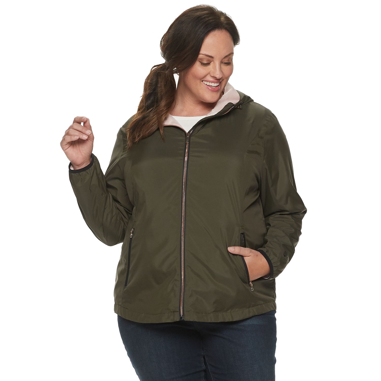 kohls plus size womens coats