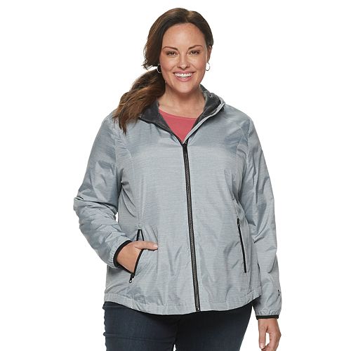 Plus Size Free Country Hooded Water-Resistant Jacket