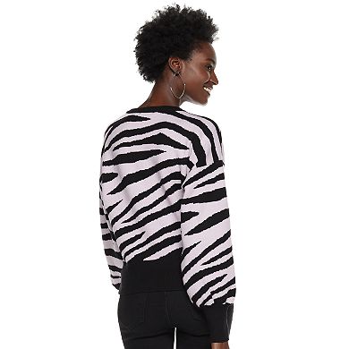 Women's Nine West Zebra Print Sweater