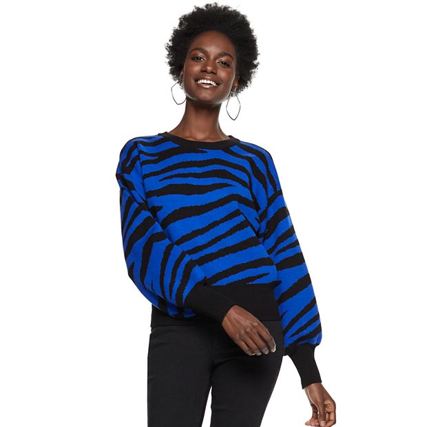 Women's Nine West Zebra Print Sweater