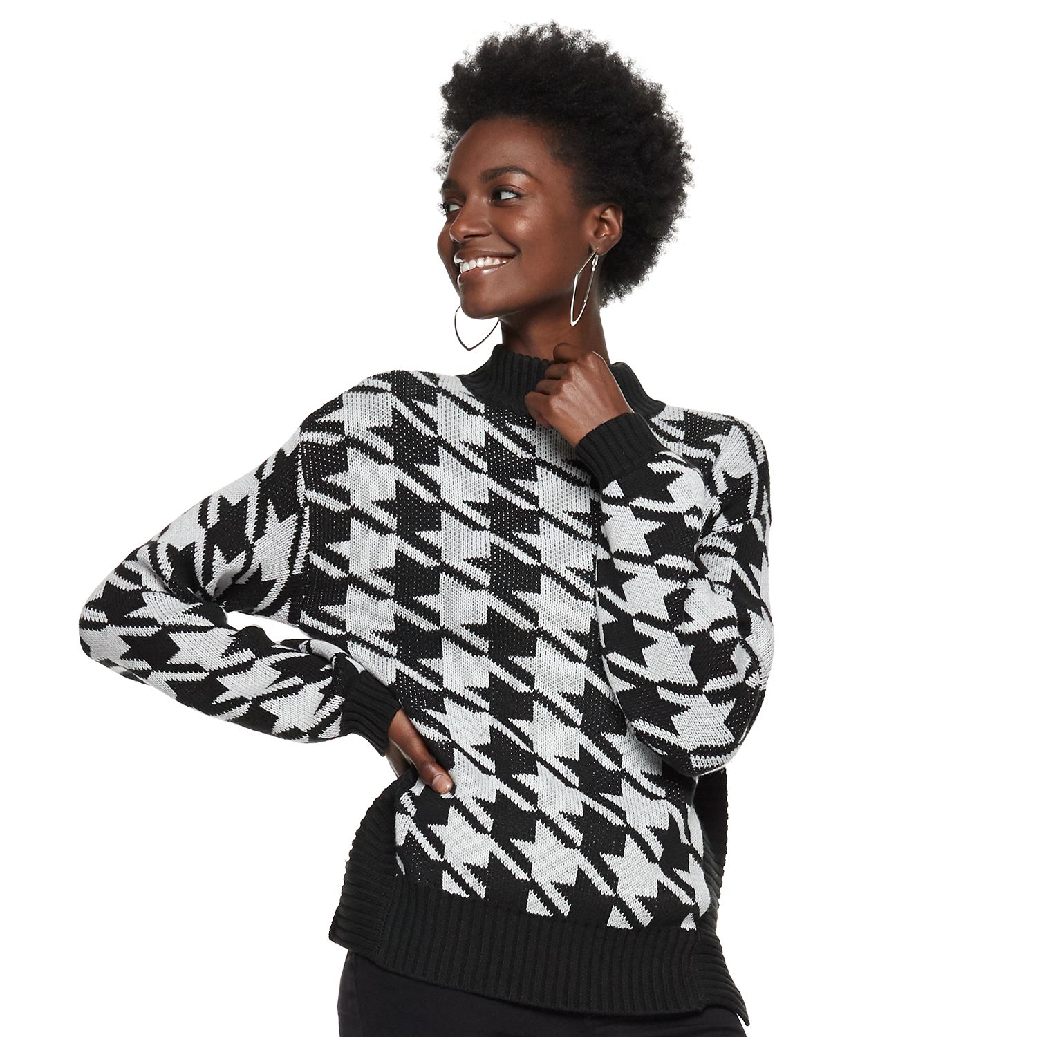 houndstooth sweater