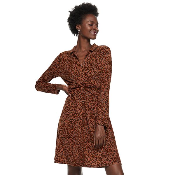 Animal print 2024 dress kohls