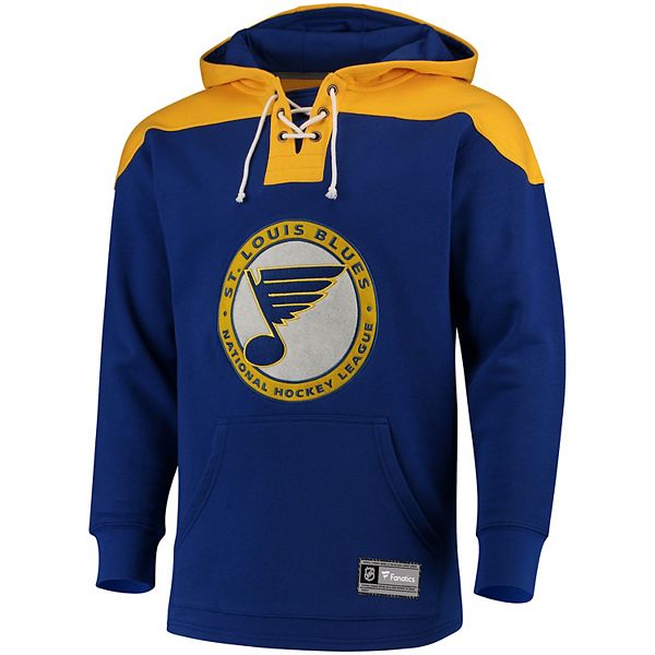 st louis blues lace up hoodie