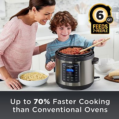Crock-Pot Express 6-qt. Black Stainless Pressure Cooker